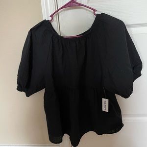 Black peplum